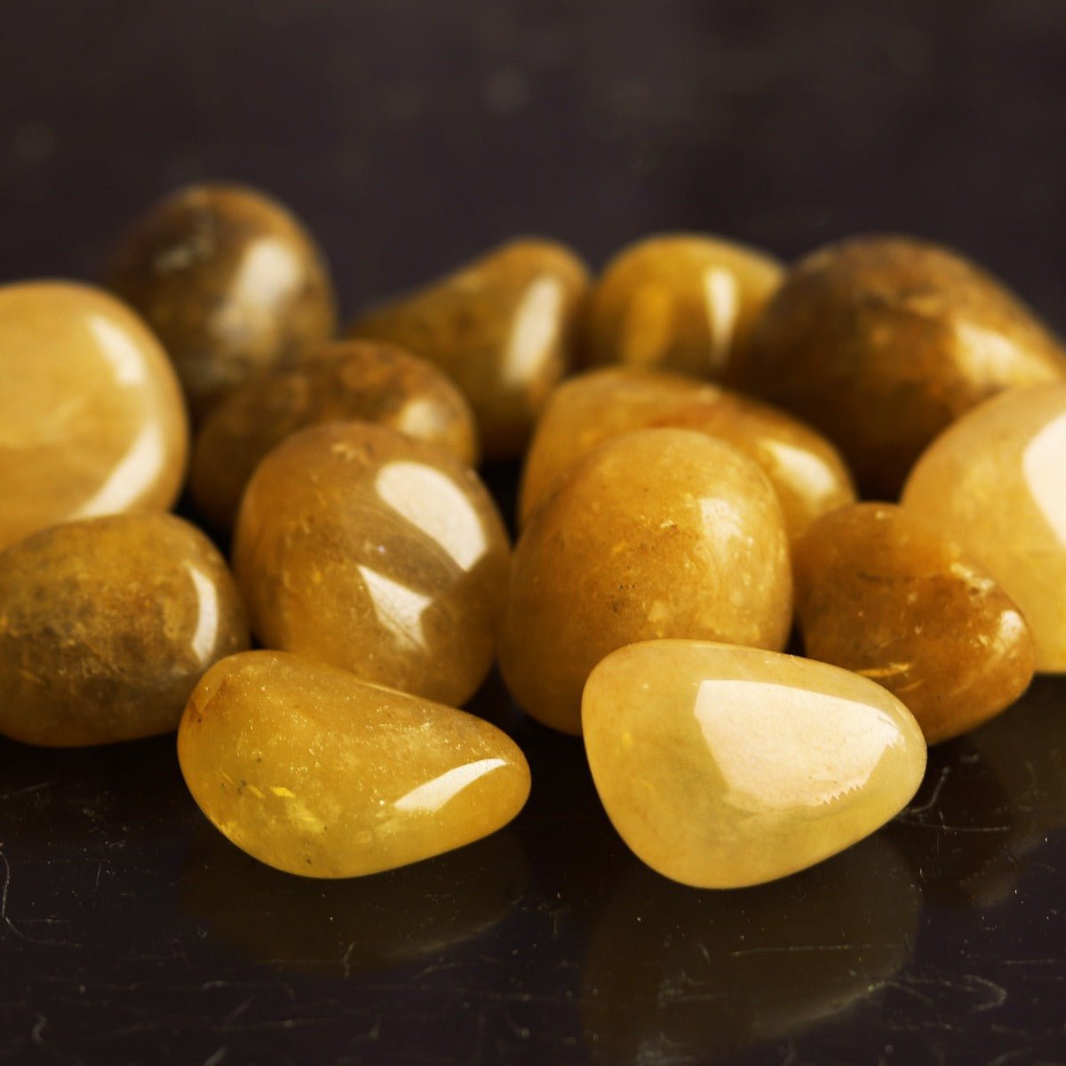 Aventurine, Yellow Tumbled Stone - 13 Moons