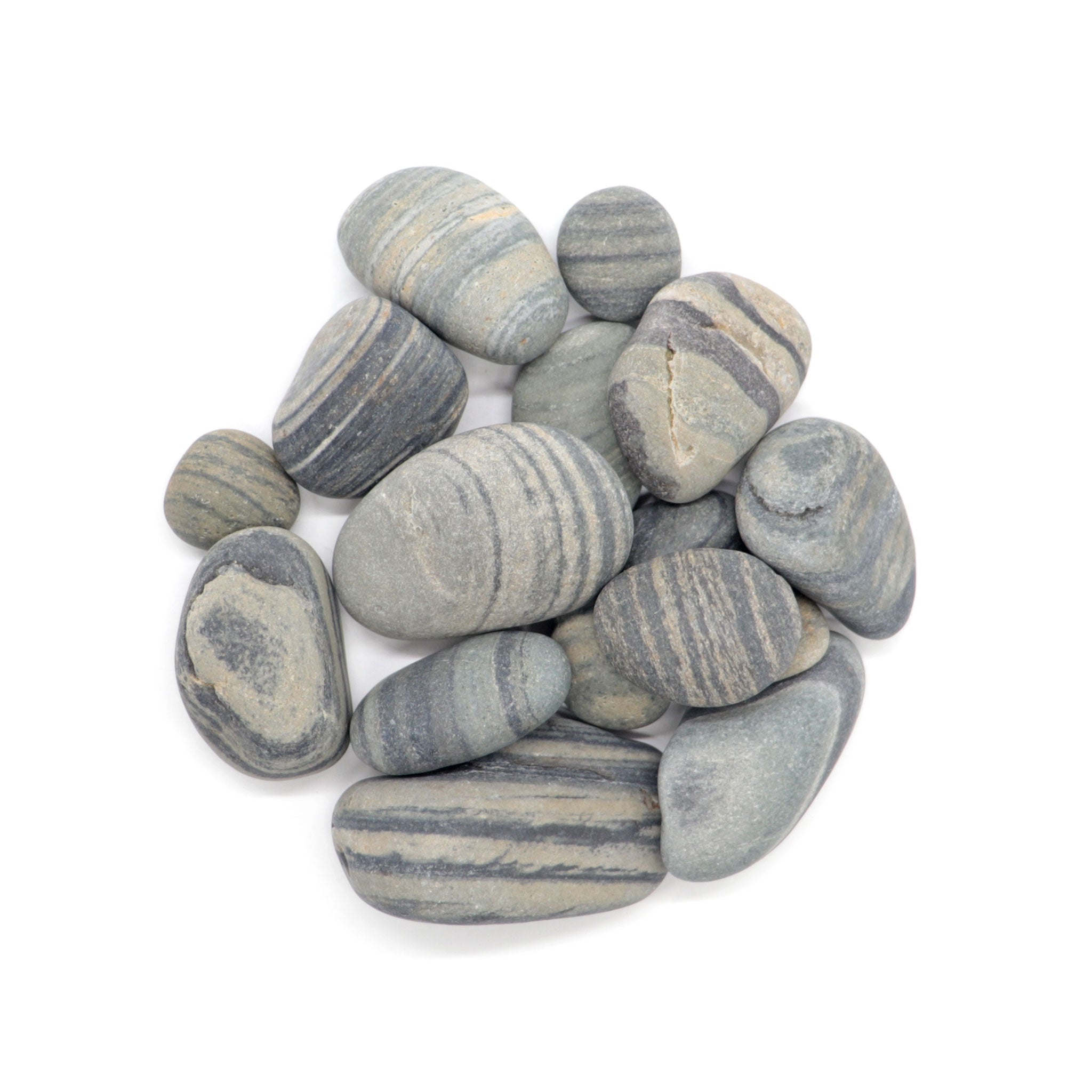 Banded Beach Luck Stone - 13 Moons