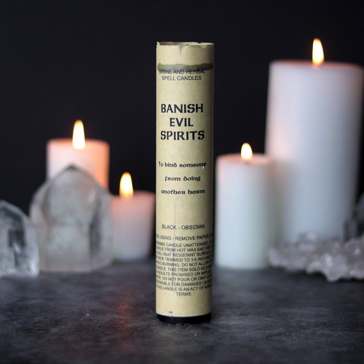 Banish Evil Spirits Spell Candle - 13 Moons