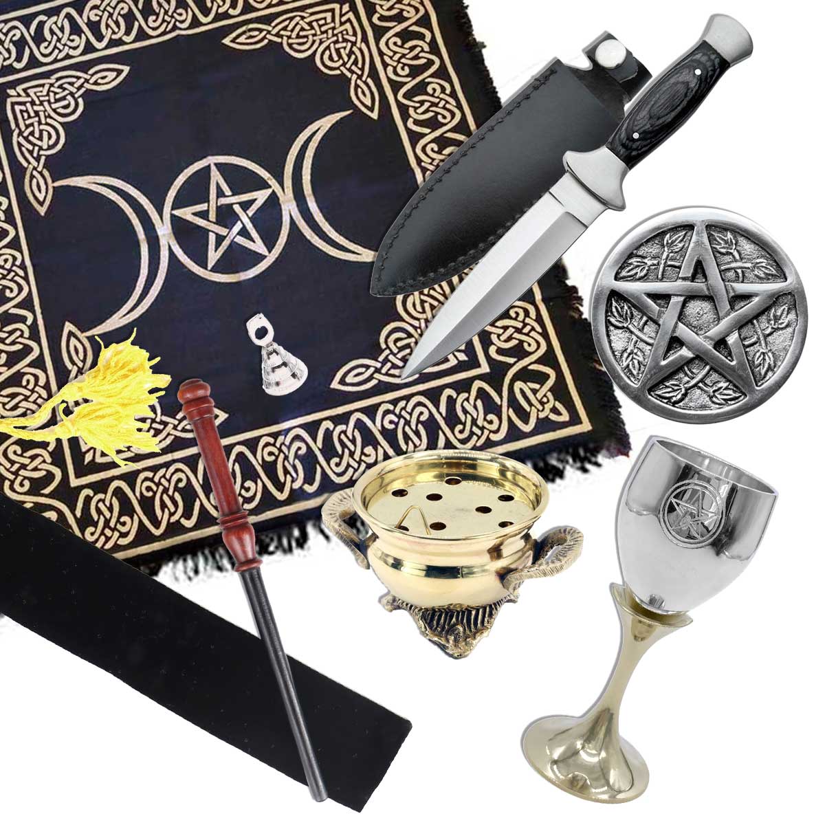 Basic Wiccan Altar Set - 13 Moons