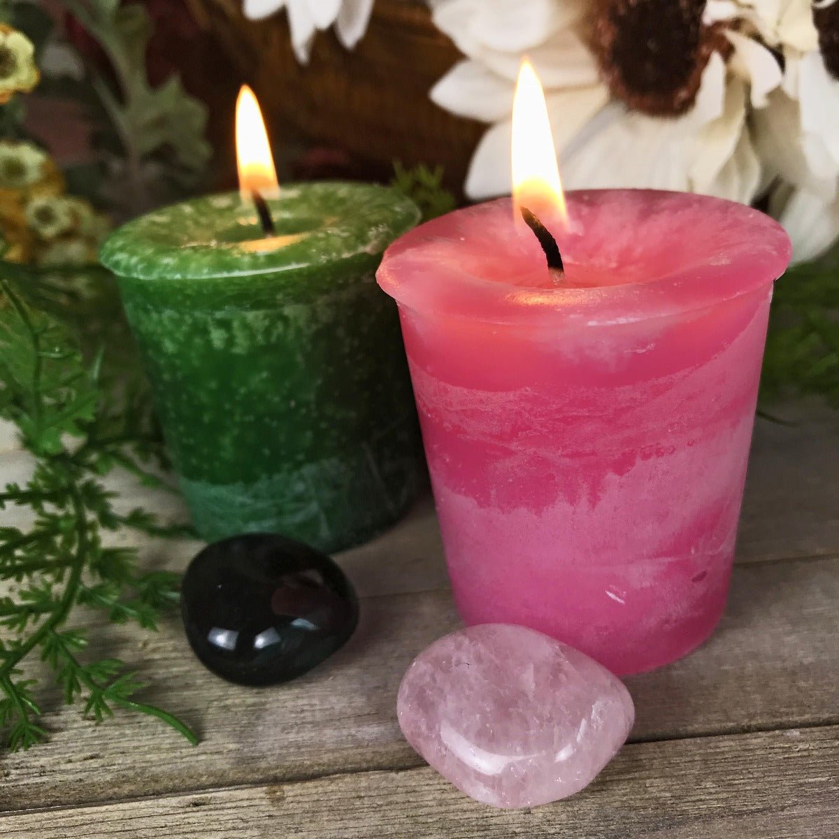 Beltane Candle and Stone Set - 13 Moons