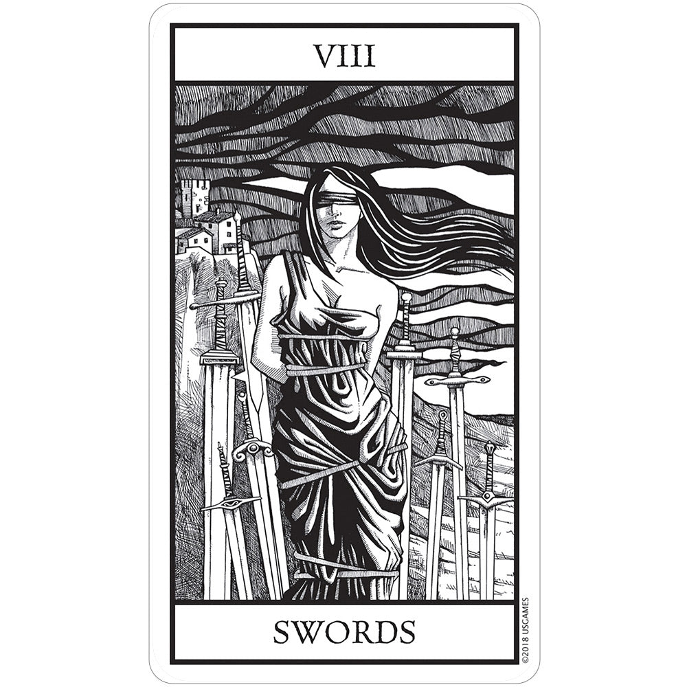 Bianco Nero Tarot Deck - 13 Moons