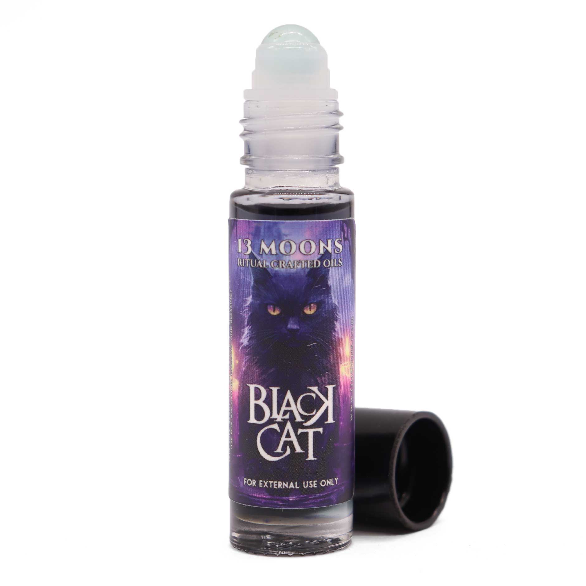 Black Cat Ritual Crafted Oil by 13 Moons - 13 Moons