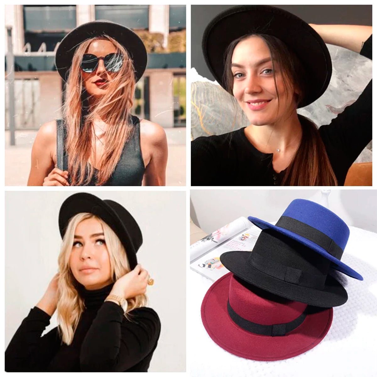 Black Rimmed Hat - 13 Moons