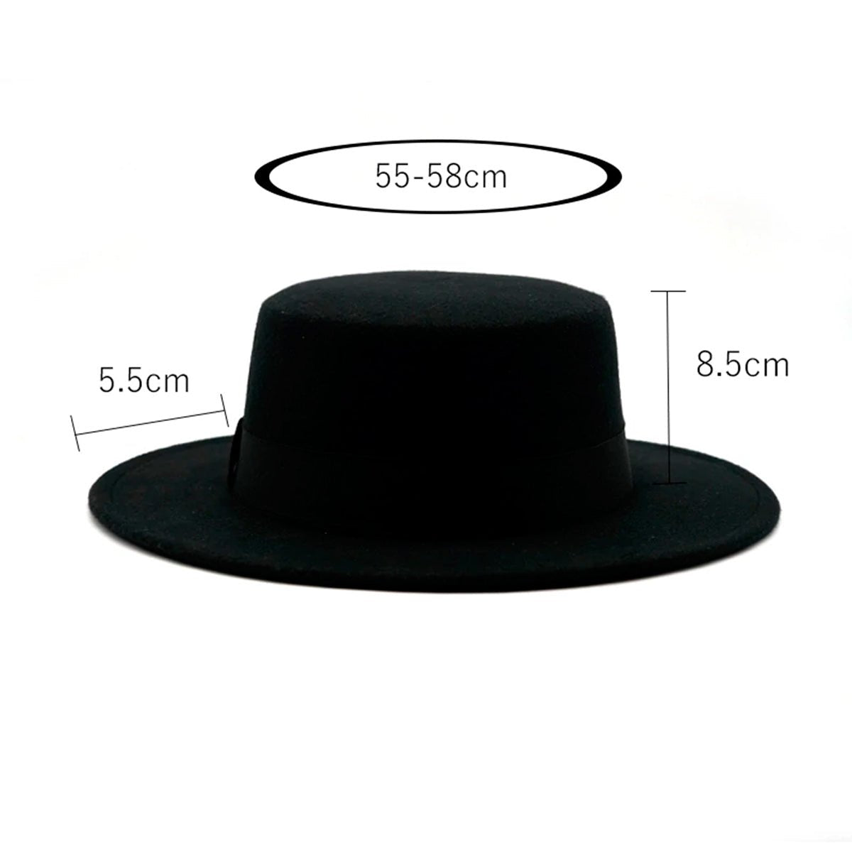 Black Rimmed Hat - 13 Moons