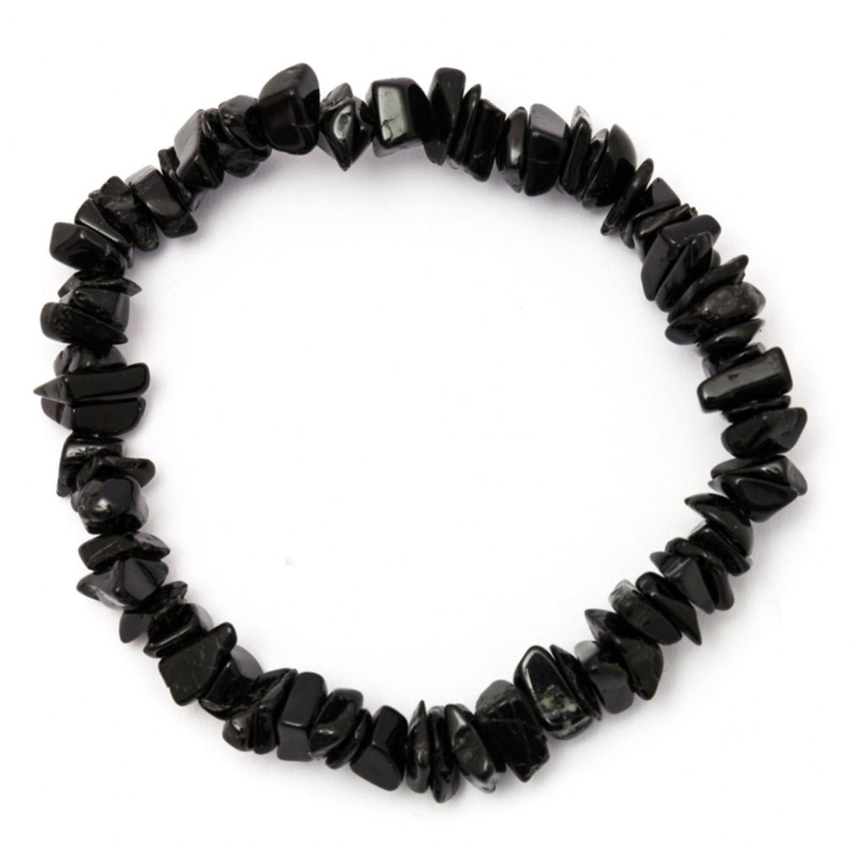 Black Tourmaline Chip Bracelet - 13 Moons