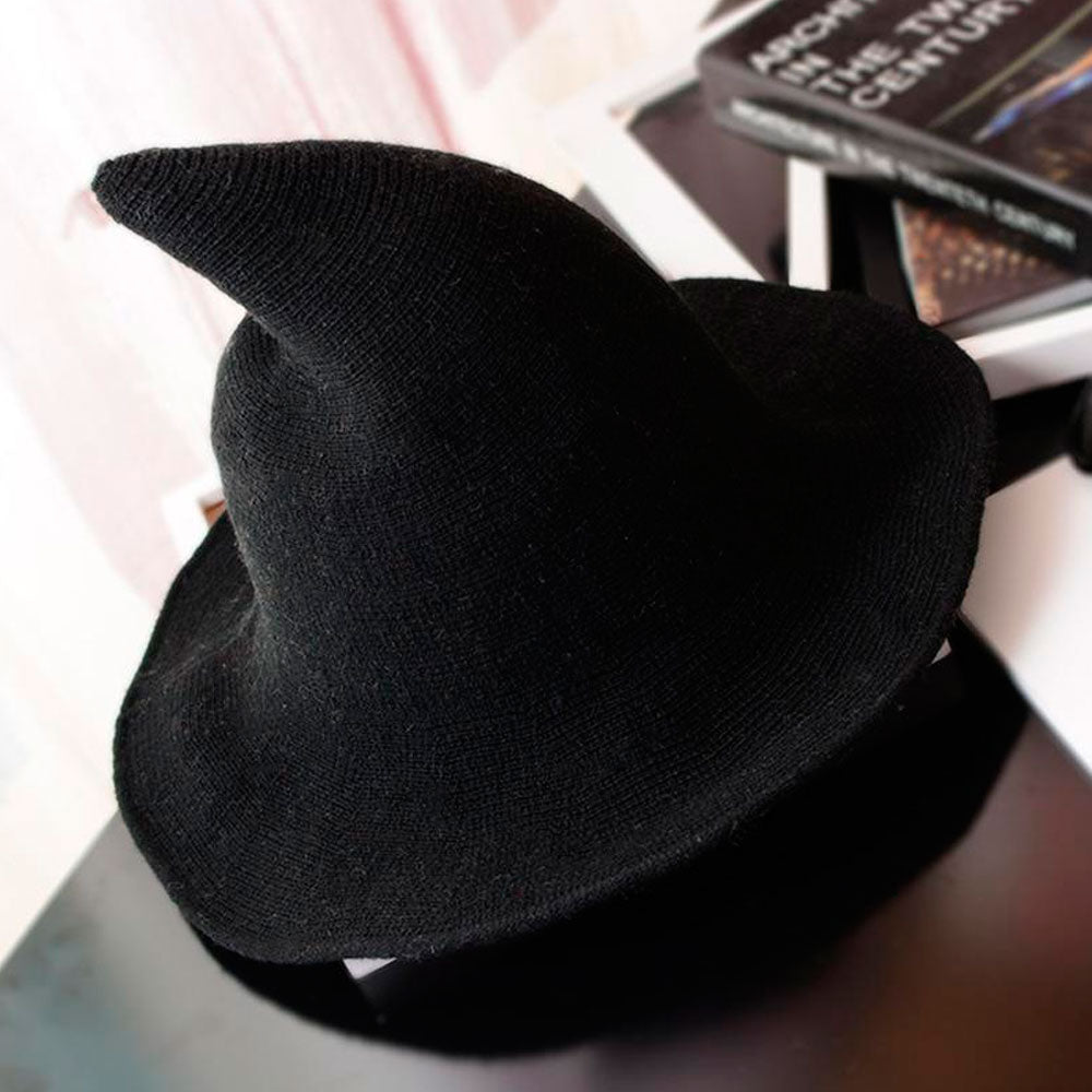 Black Wool Witches Hat - 13 Moons