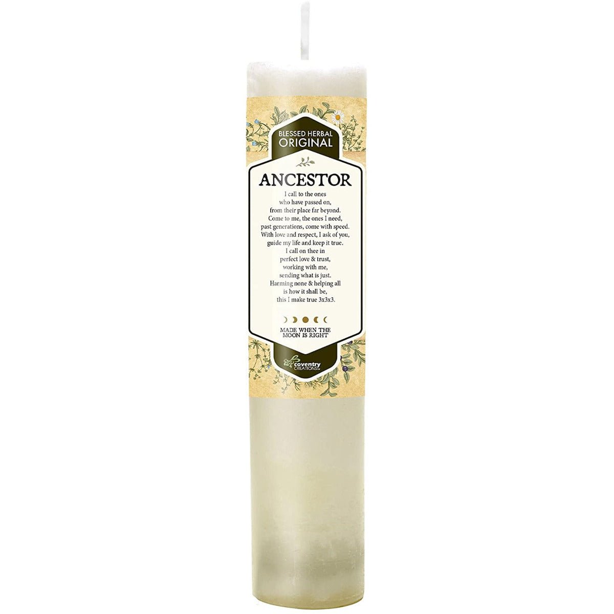 Blessed Herbal Ancestor Candle - 13 Moons