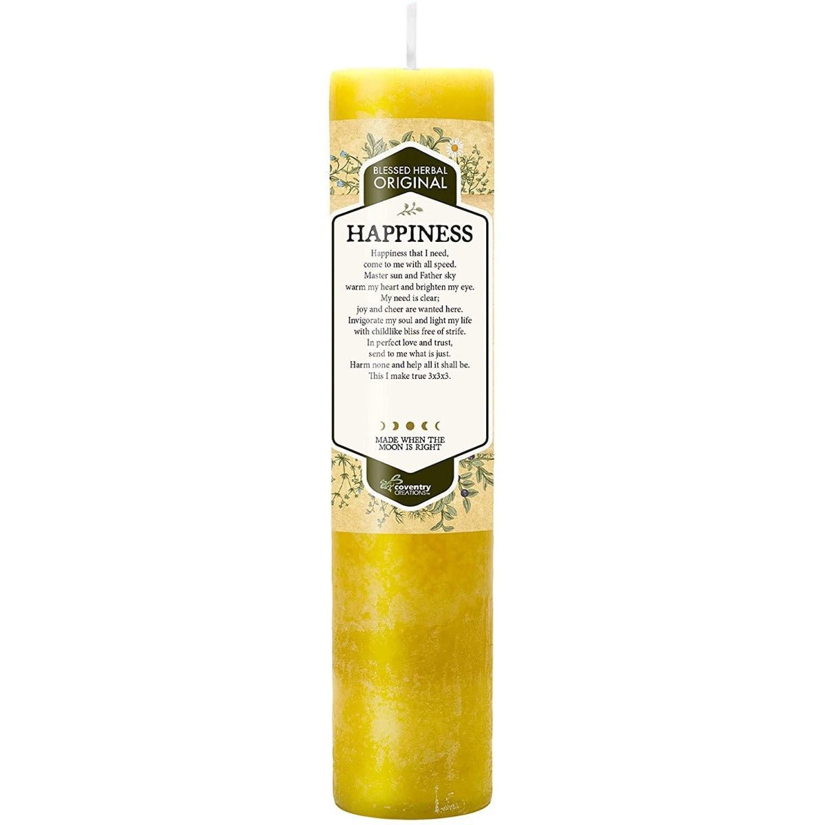 Blessed Herbal Happiness Candle - 13 Moons