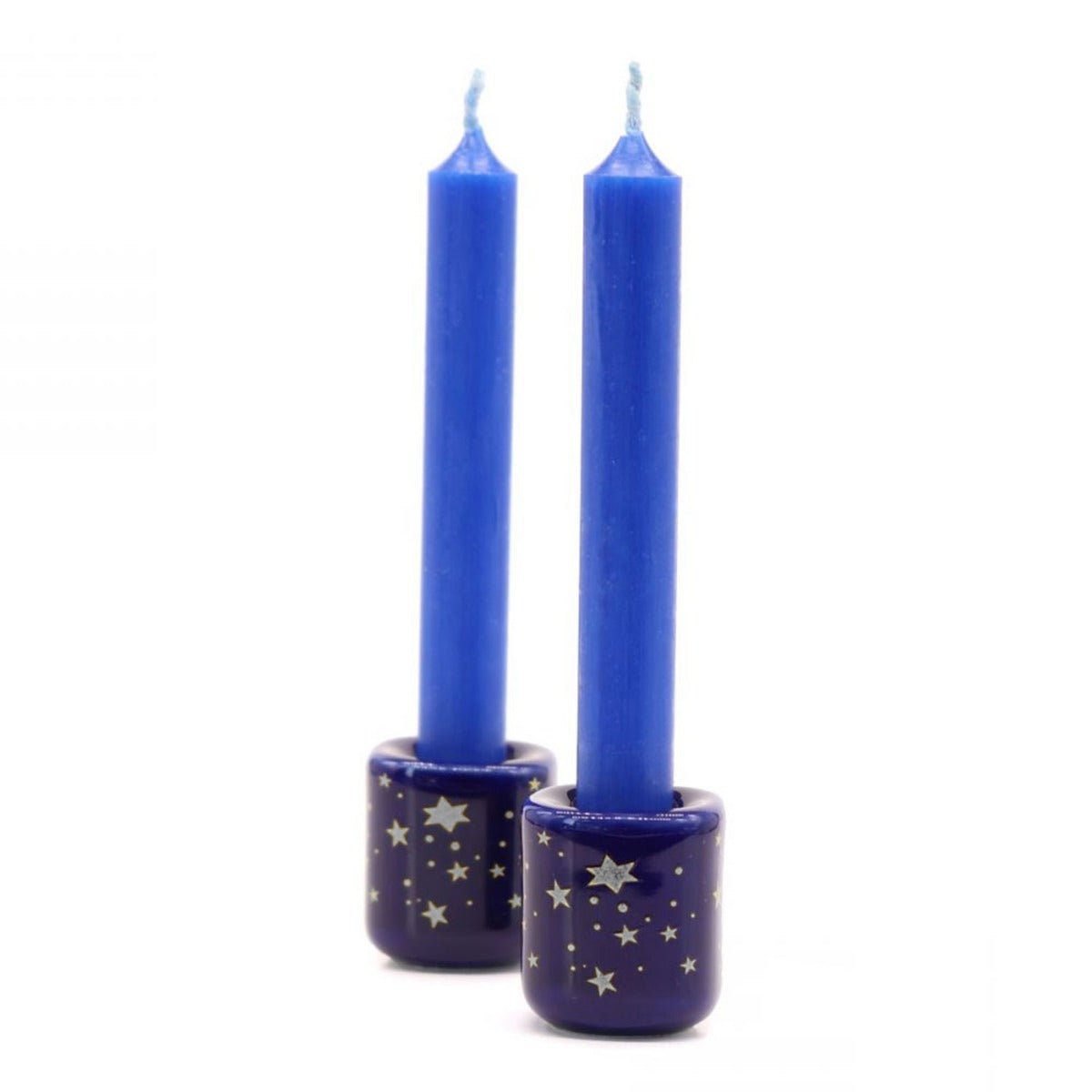 Blue with Silver Stars Chime Holder - 13 Moons