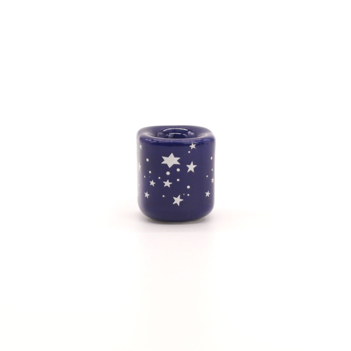 Blue with Silver Stars Chime Holder - 13 Moons