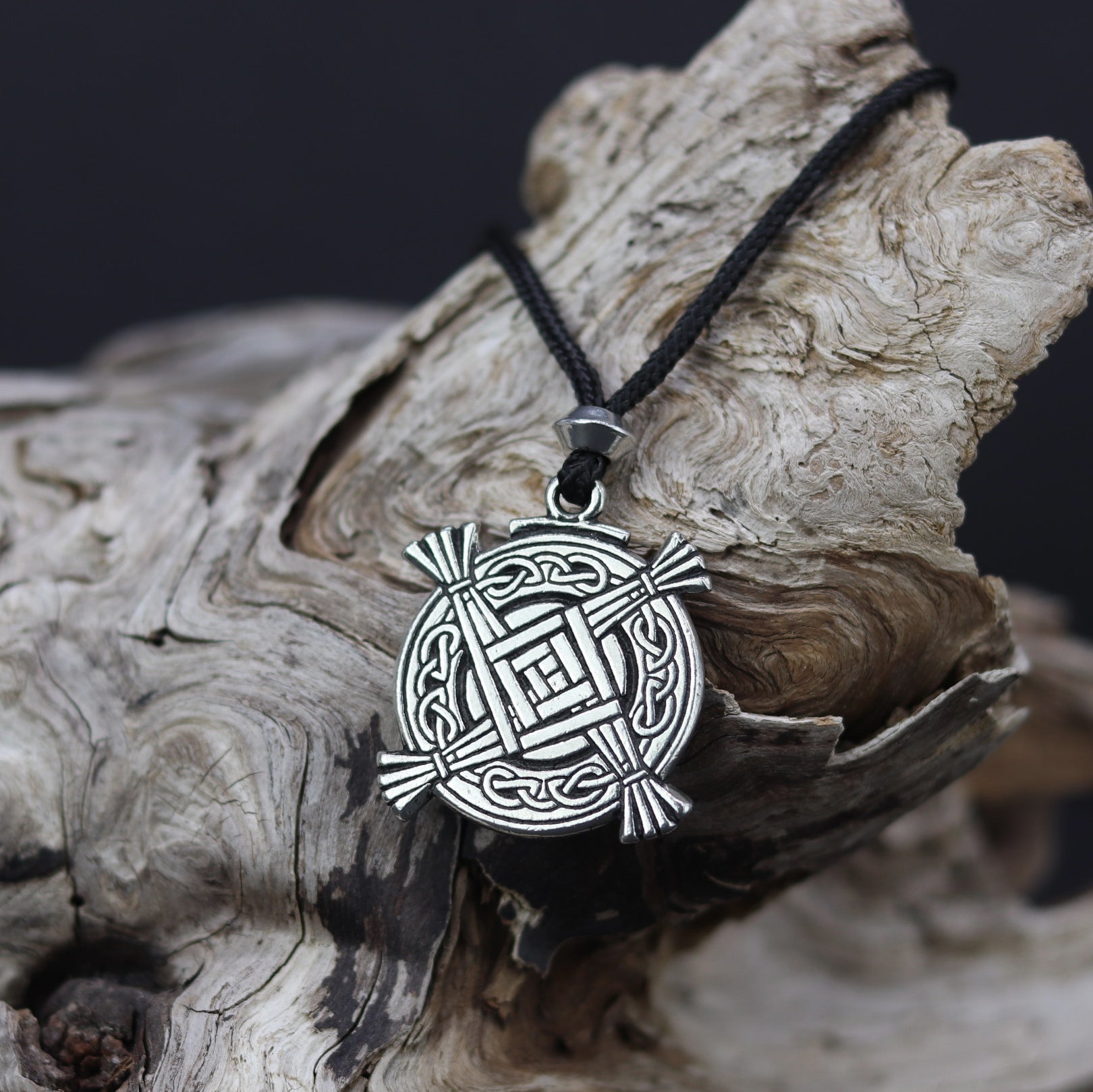 Bridgid's Celtic Wheat Cross Pendant - 13 Moons