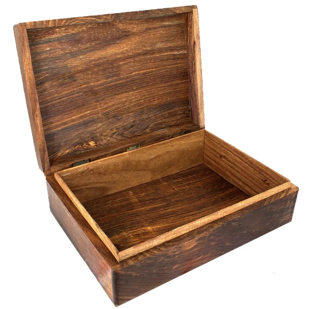 Carved Wood Box 8x11 - 13 Moons