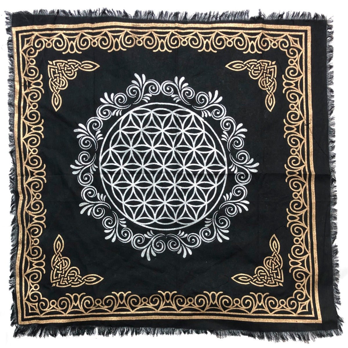 Celtic Flower of Life Altar Cloth, 18 inch - 13 Moons