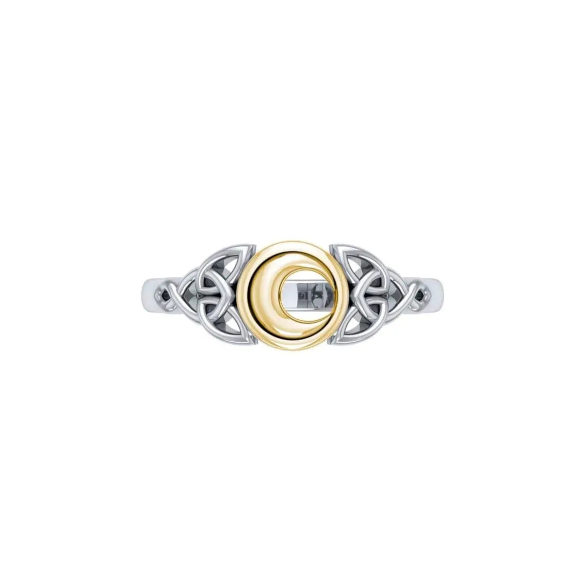 Celtic Moon Crescent Ring - 13 Moons