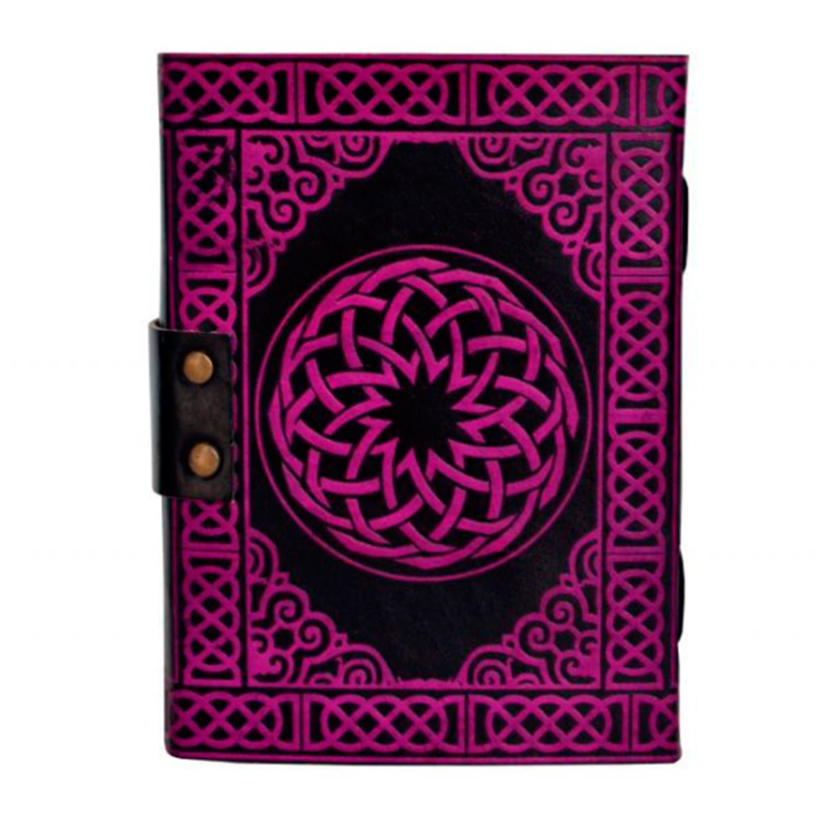 Celtic Pentacle Blank Book, Magenta - 13 Moons