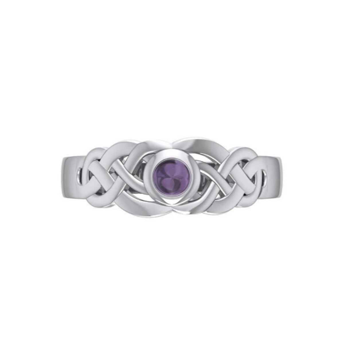 Celtic Ring with Amethyst - 13 Moons