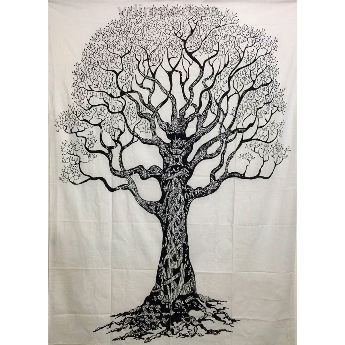 Celtic Tree Tapestry, White - 13 Moons