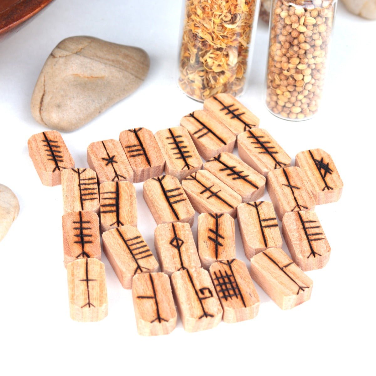 Chestnut Celtic Ogham Set - 13 Moons