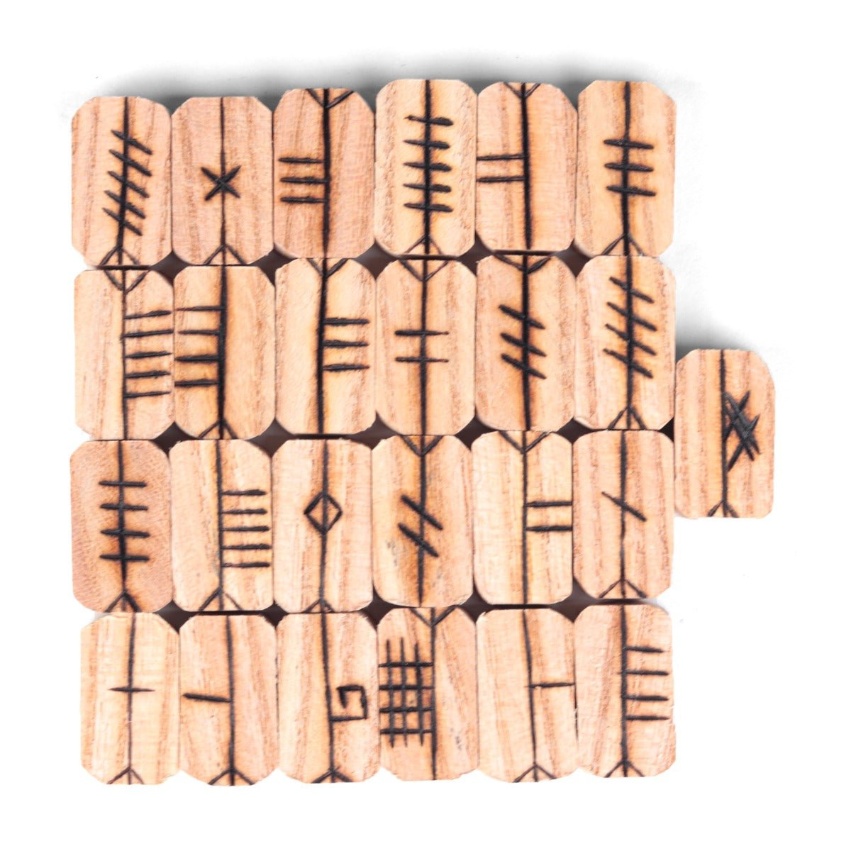 Chestnut Celtic Ogham Set - 13 Moons