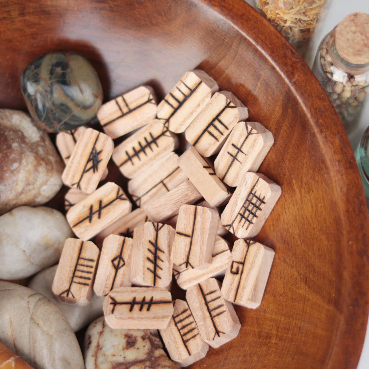 Chestnut Celtic Ogham Set - 13 Moons