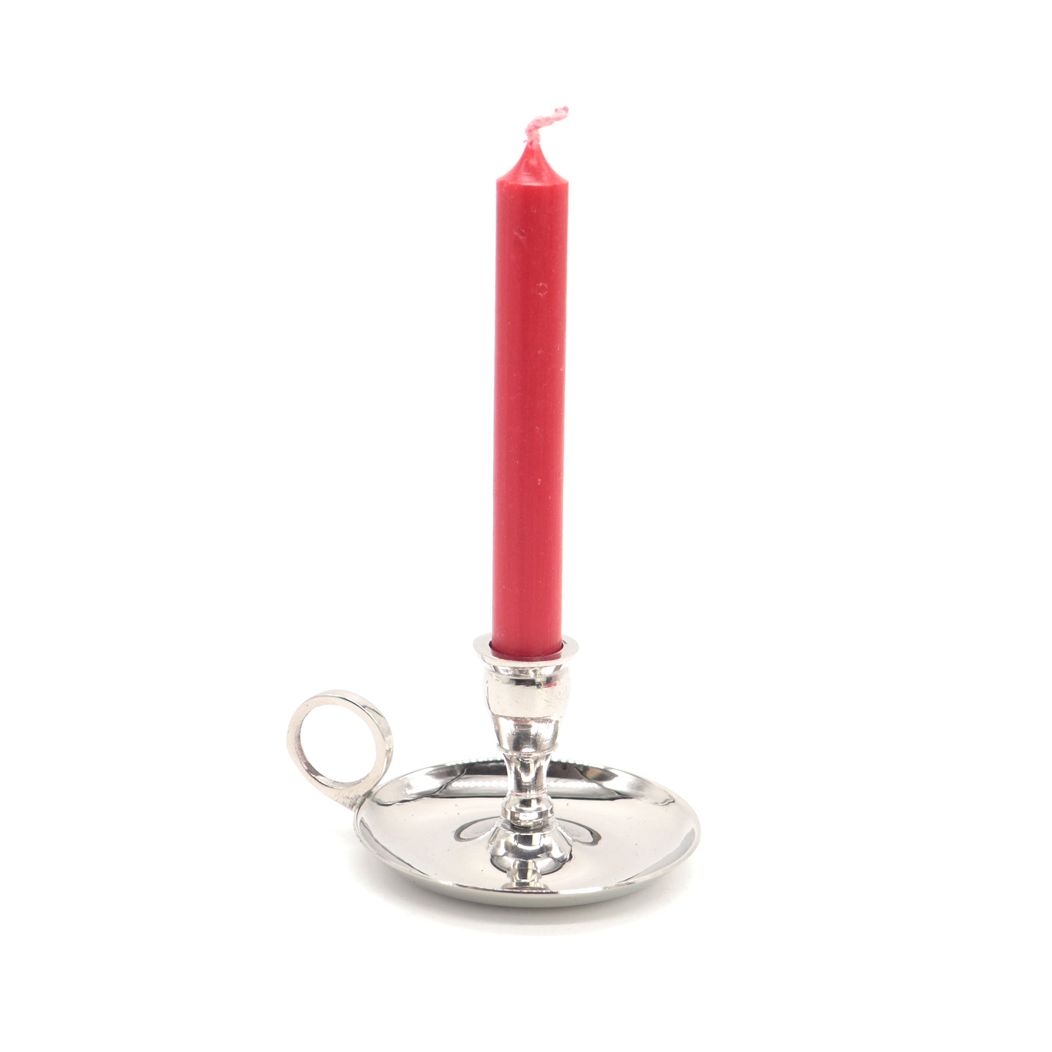 Chime Holder Silver Chamberstick - 13 Moons