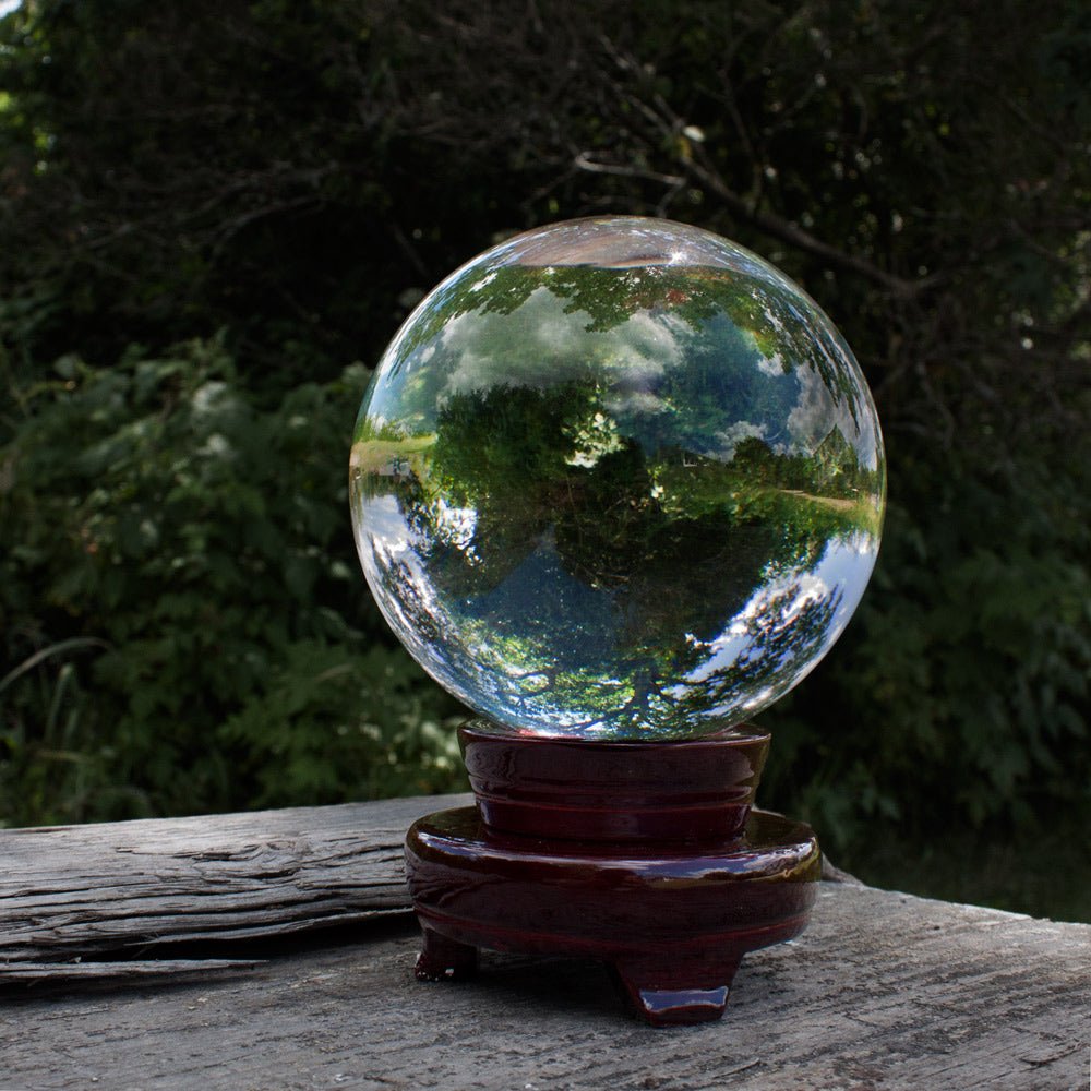 Clear Crystal Ball 4 inch - 13 Moons