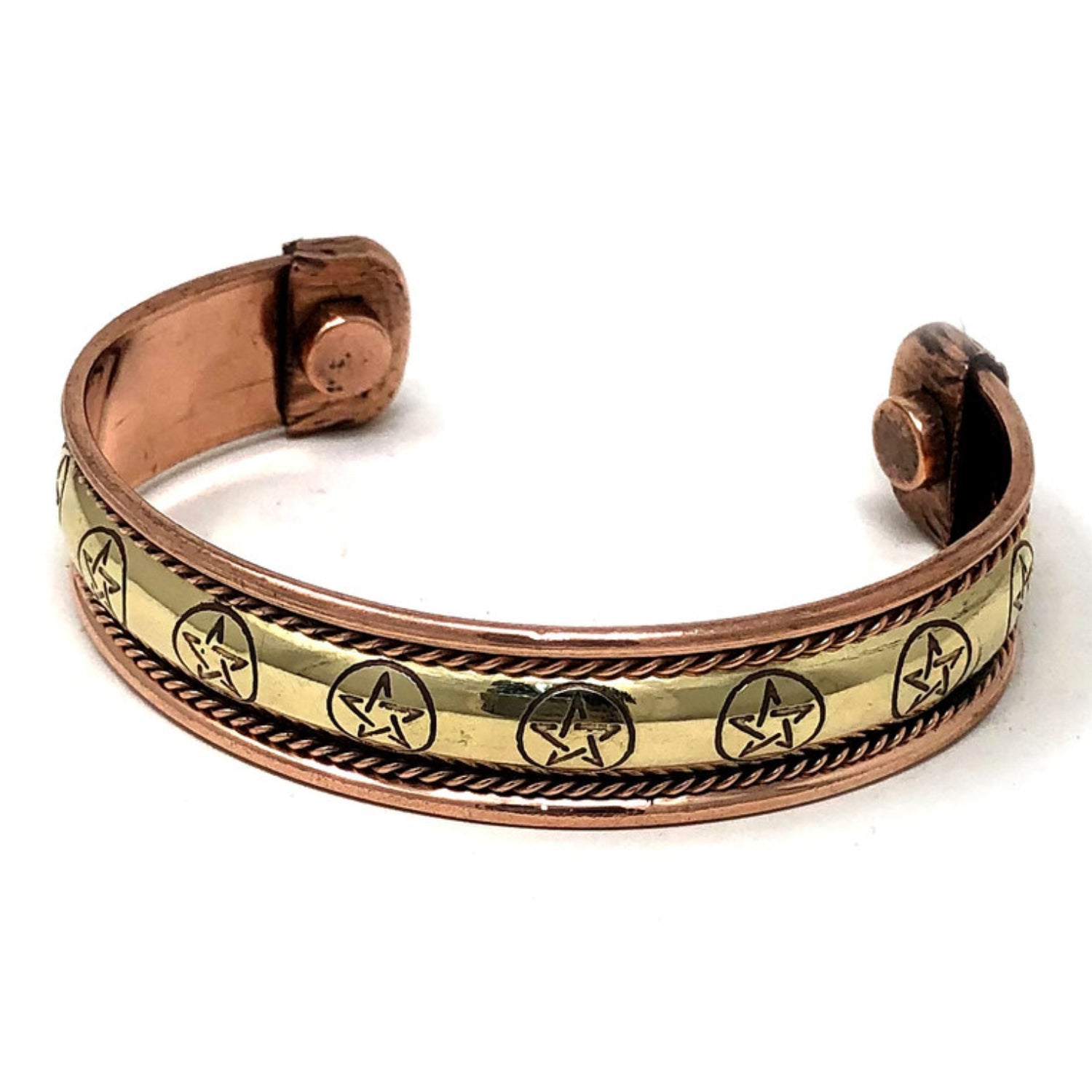 Copper Pentacle Magnetic Bracelet - 13 Moons