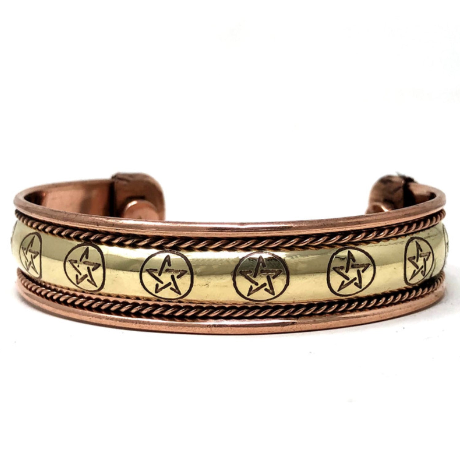 Copper Pentacle Magnetic Bracelet - 13 Moons