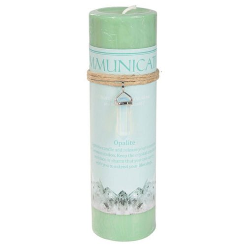 Crystal Energy Communication Candle with Pendant - 13 Moons