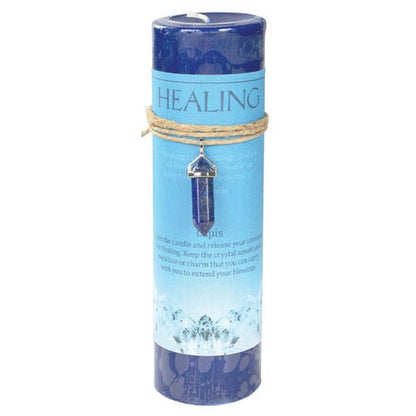 Crystal Energy Healing Candle with Pendant - 13 Moons