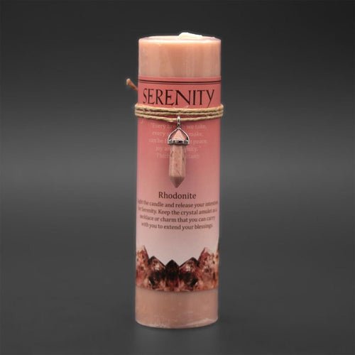 Crystal Energy Serenity Candle with Pendant - 13 Moons