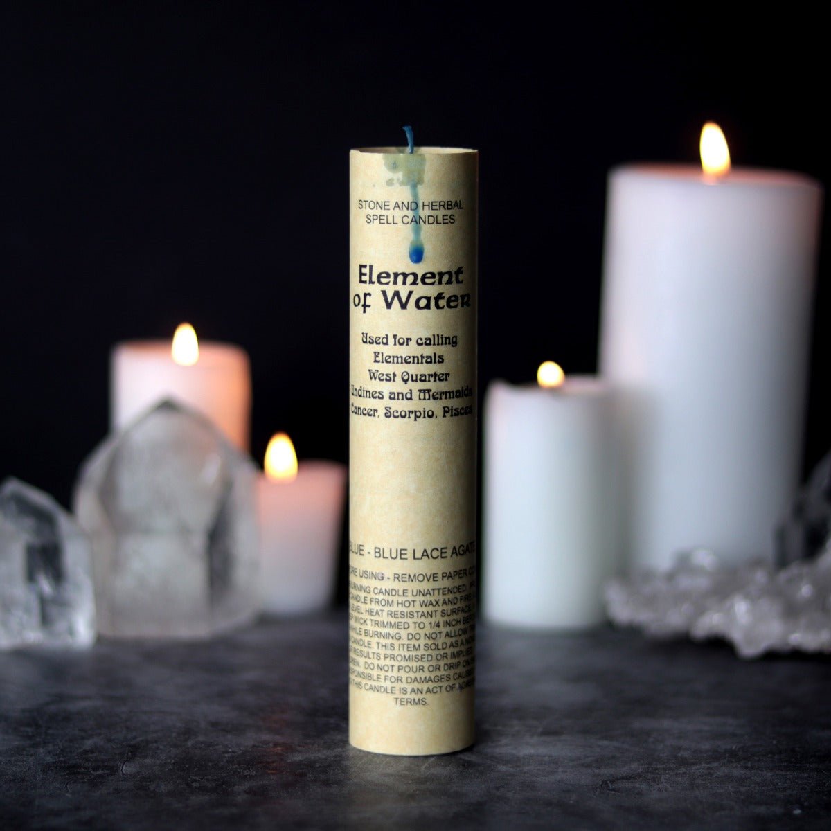 Element of Water Spell Candle - 13 Moons