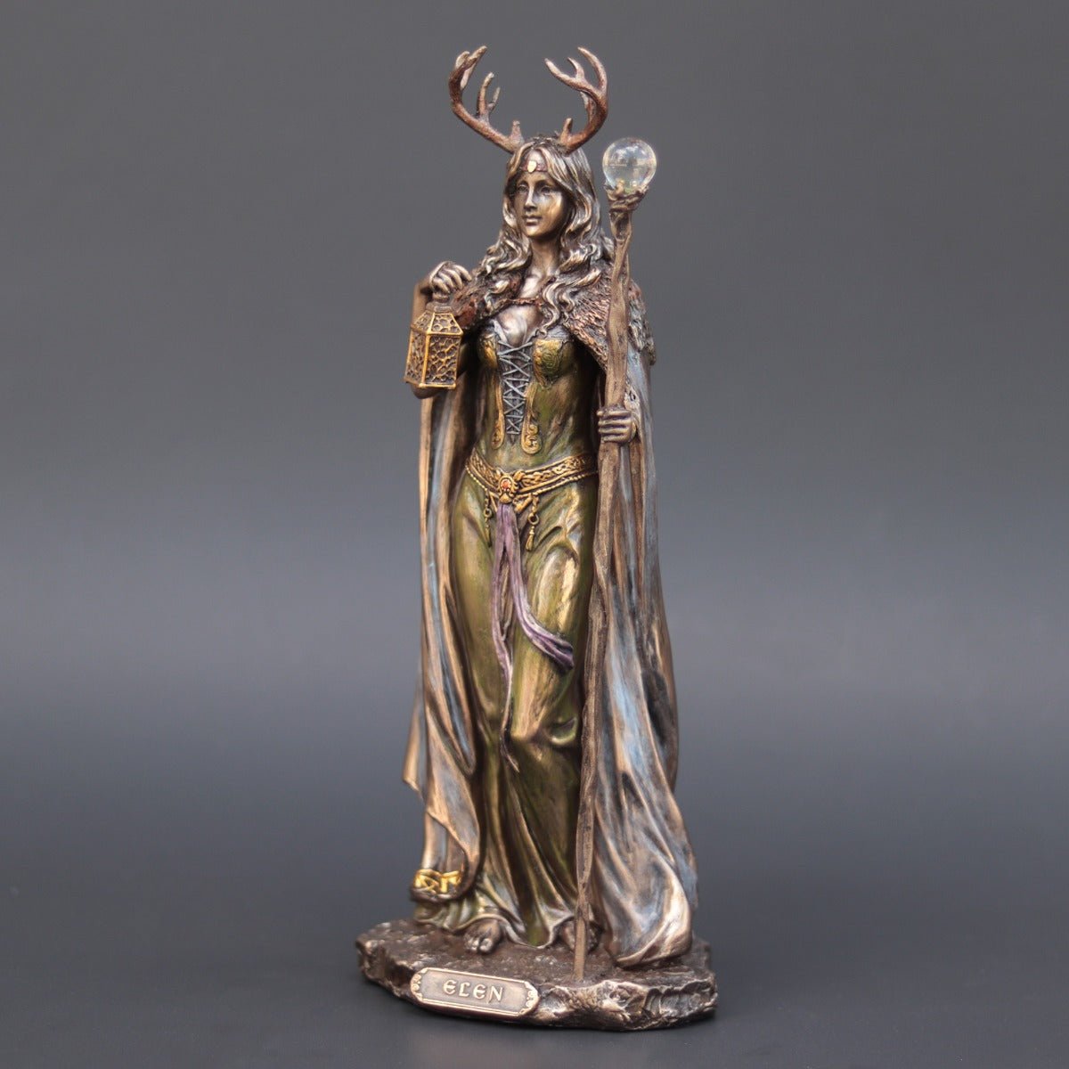 Elen of the Ways Bronze Statue - 13 Moons