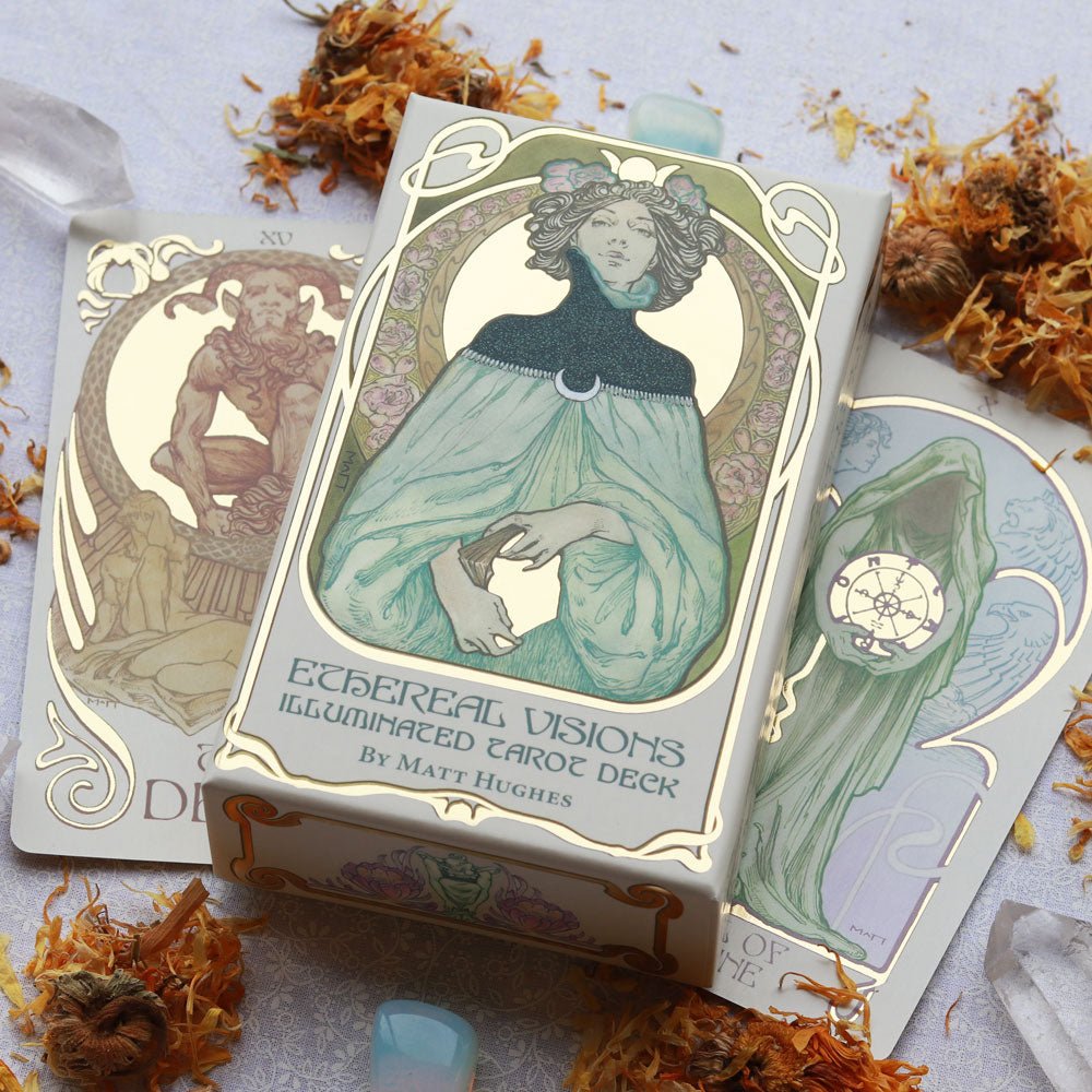 Ethereal Visions Tarot, Cloth and Bag Set - 13 Moons