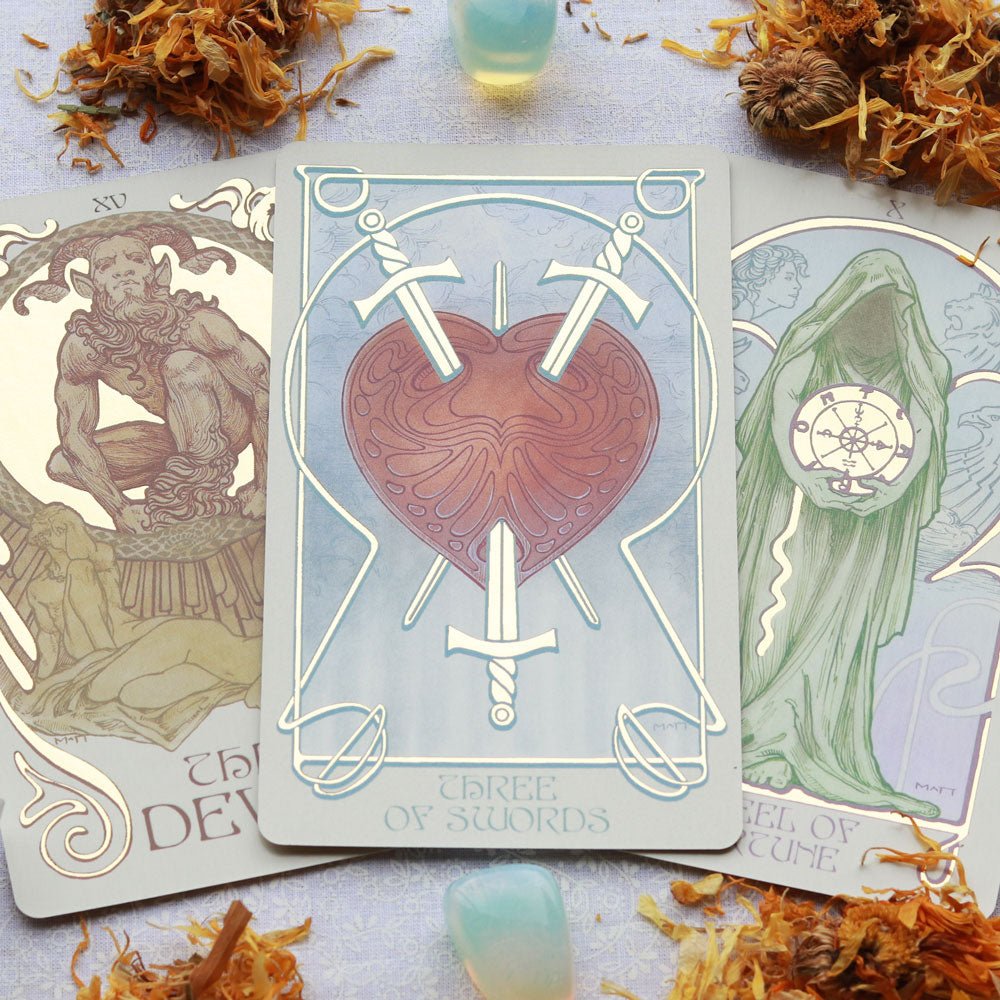 Ethereal Visions Tarot, Cloth and Bag Set - 13 Moons