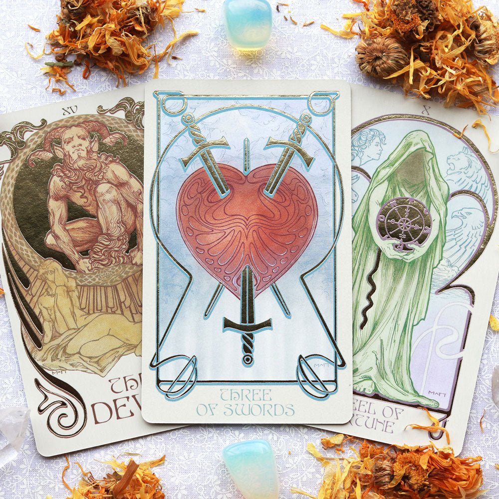 Ethereal Visions Tarot, Cloth and Bag Set - 13 Moons