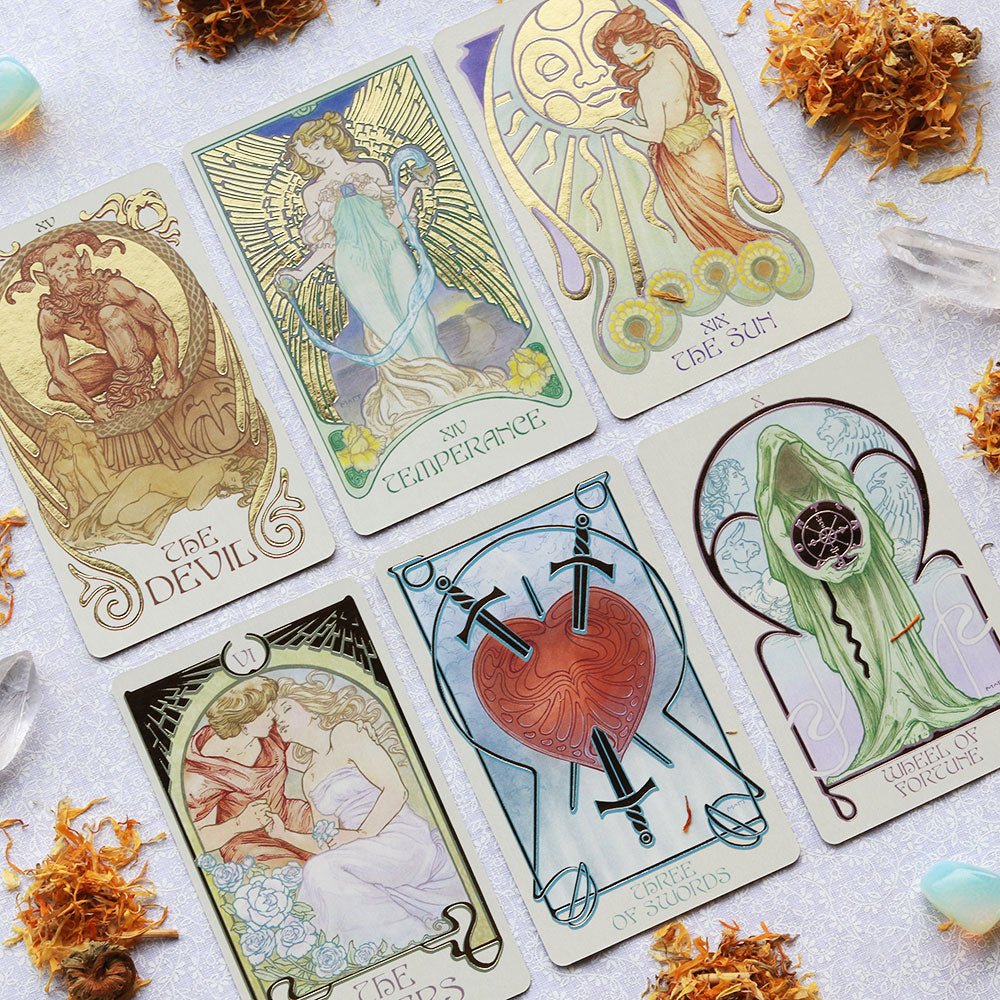Ethereal Visions Tarot, Cloth and Bag Set - 13 Moons