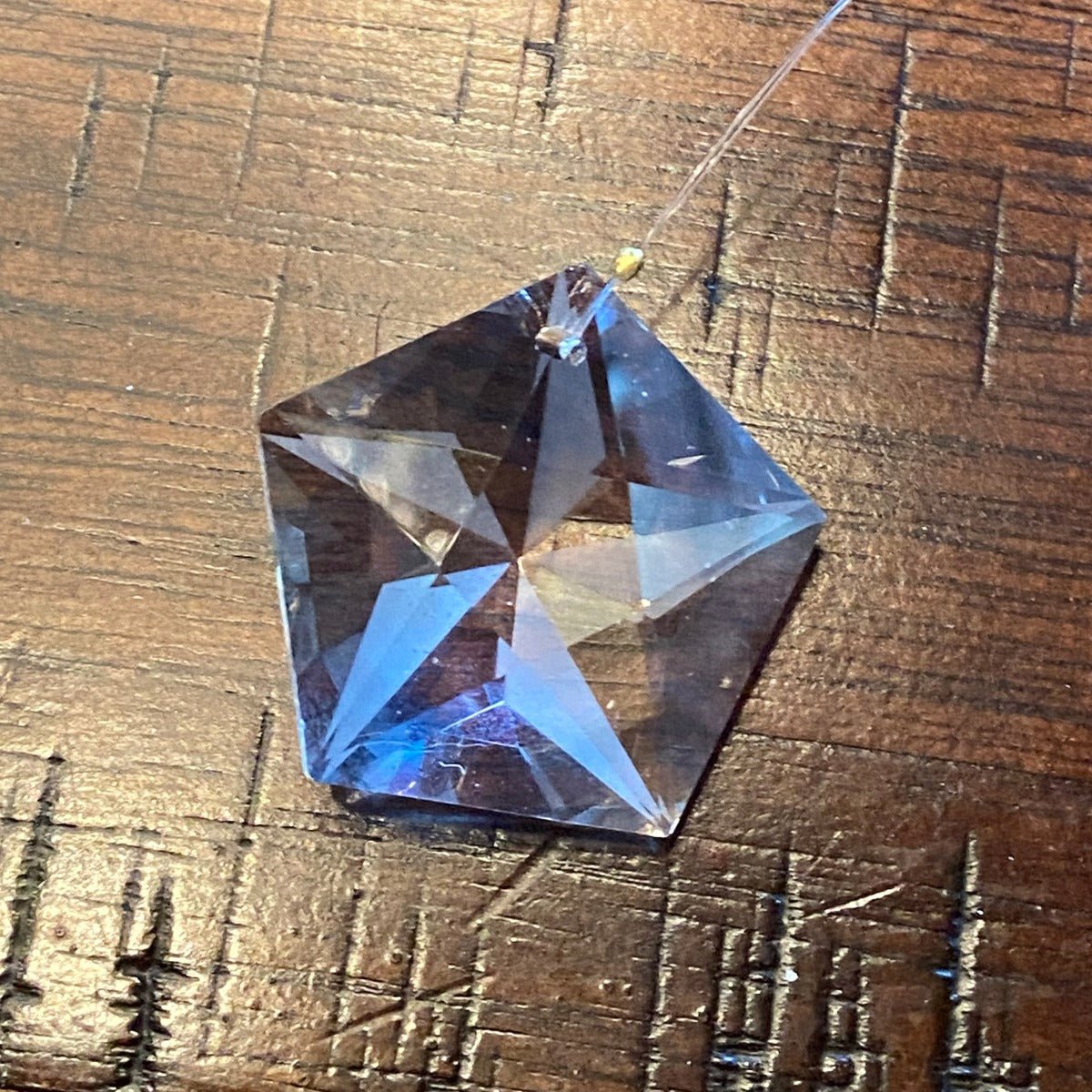 Faceted Pentagon Crystal - 13 Moons
