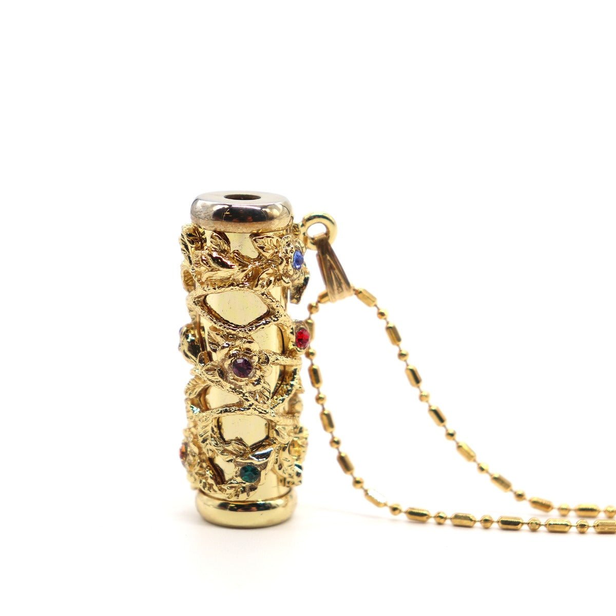 Filigree Kaleidoscope Necklace, Gold - 13 Moons