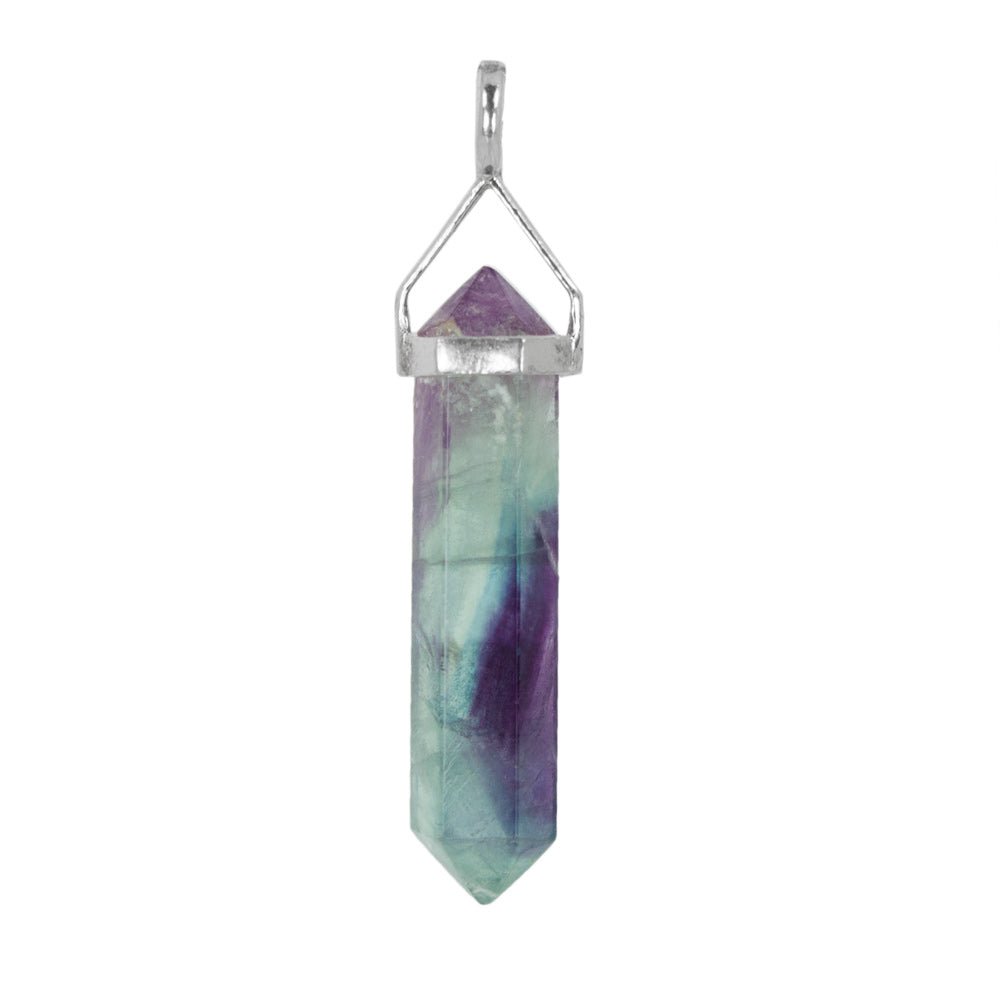 Fluorite Double Point Pendant - 13 Moons