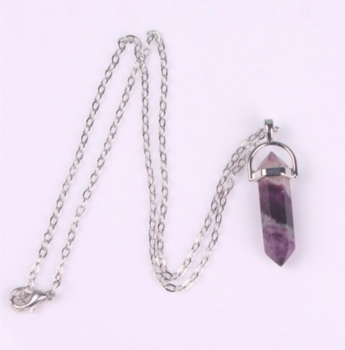 Fluorite Double Point Pendant - 13 Moons