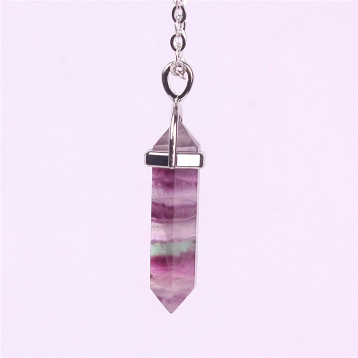 Fluorite Double Point Pendant - 13 Moons