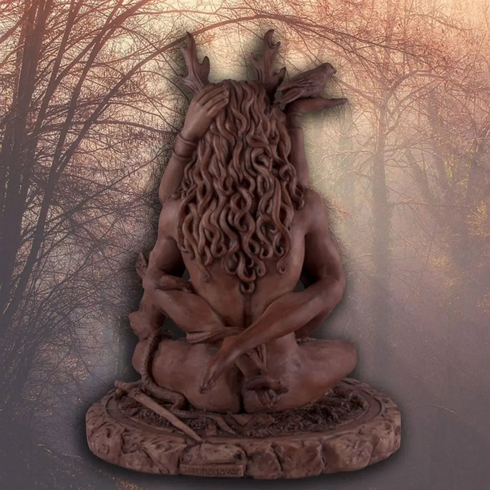 Forest God and Moon Goddess Statue - 13 Moons