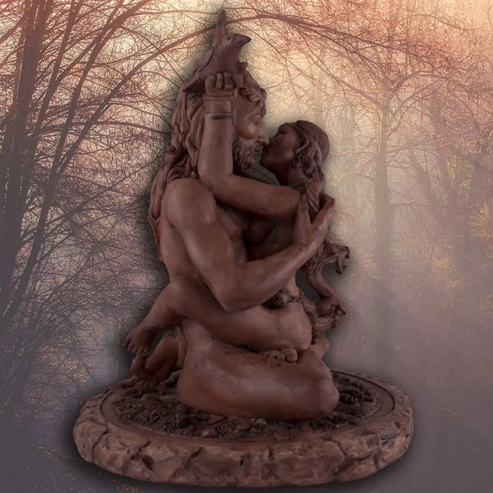 Forest God and Moon Goddess Statue - 13 Moons