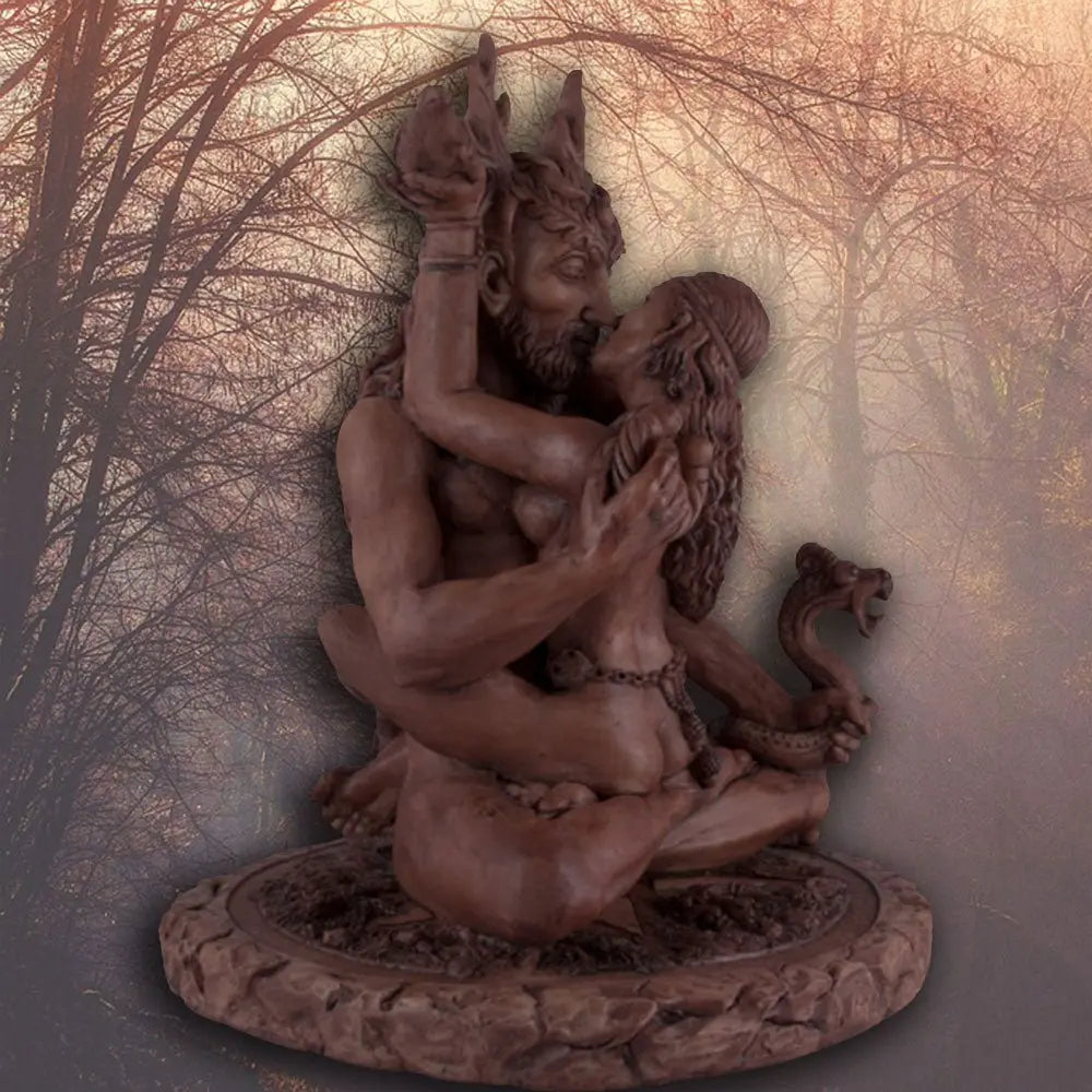 Forest God and Moon Goddess Statue - 13 Moons