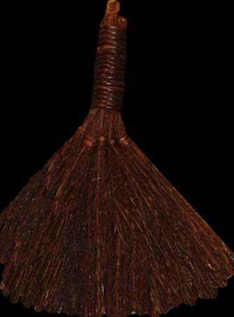 Frankincense Myrrh Broom, 6 inch - 13 Moons