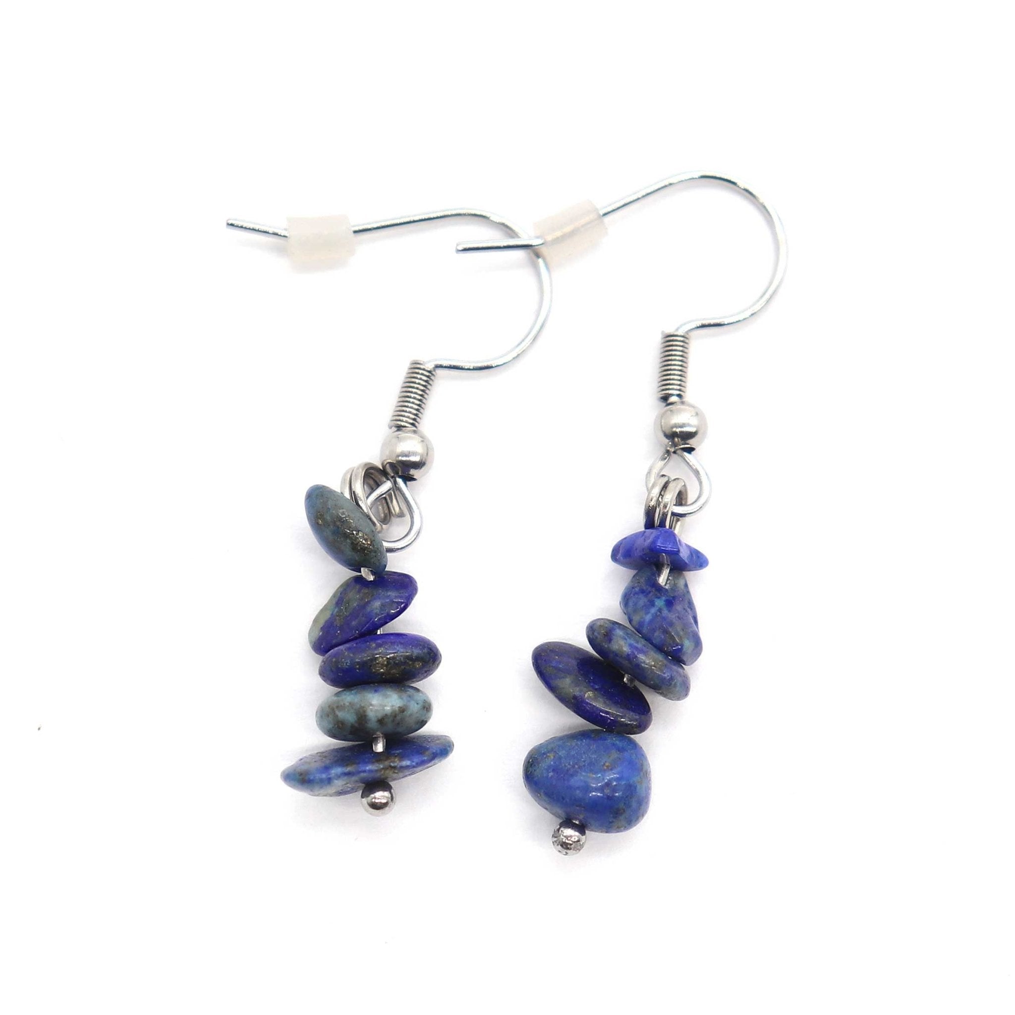Gemstone Chip Earrings - 13 Moons