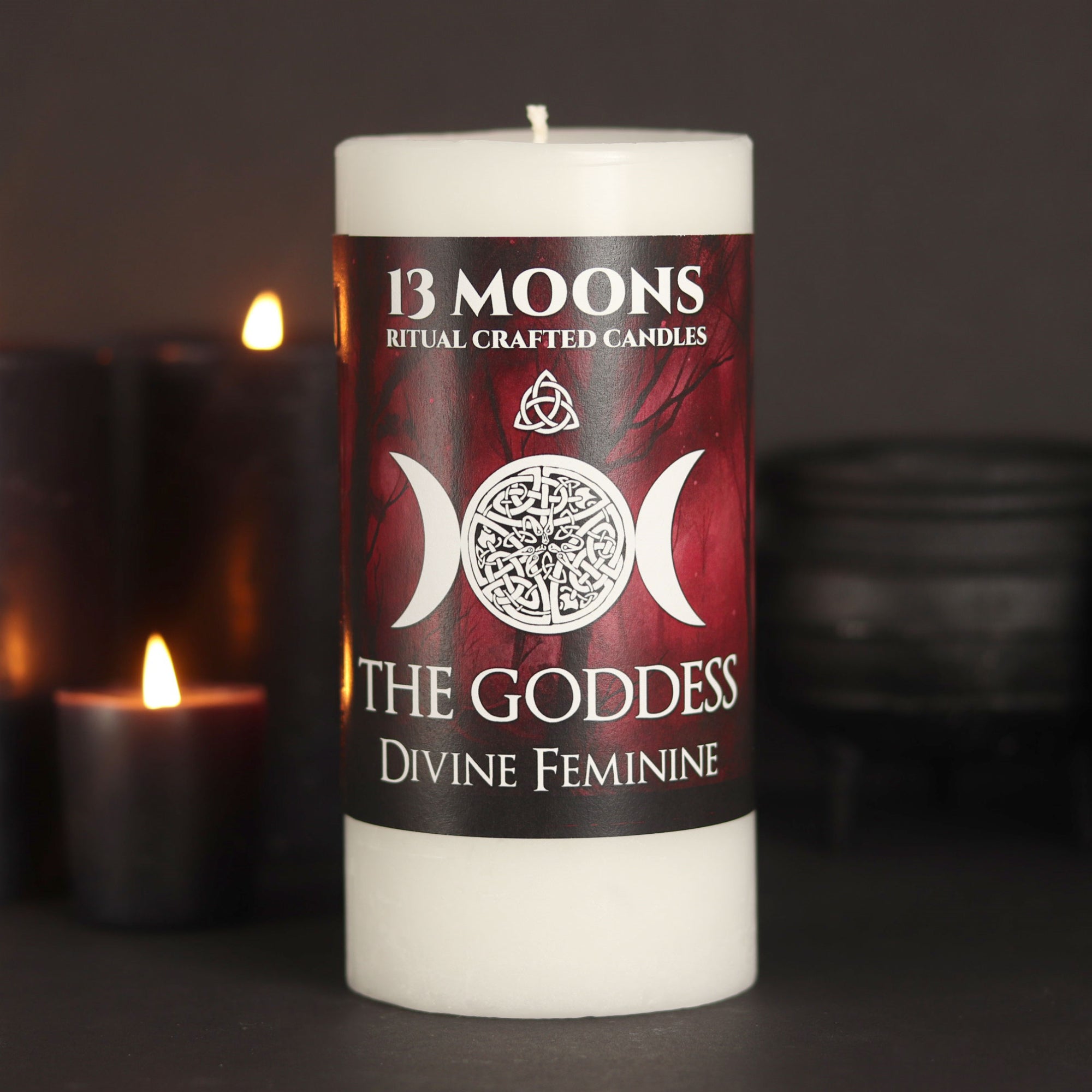 Goddess Altar Candle - 13 Moons