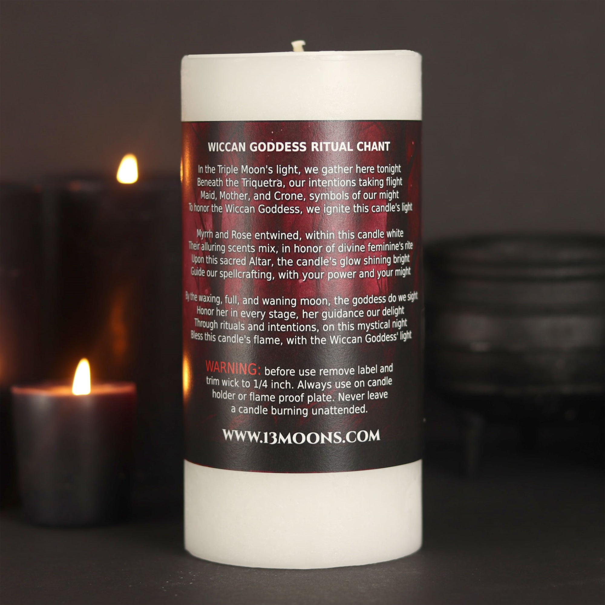 Goddess Altar Candle - 13 Moons